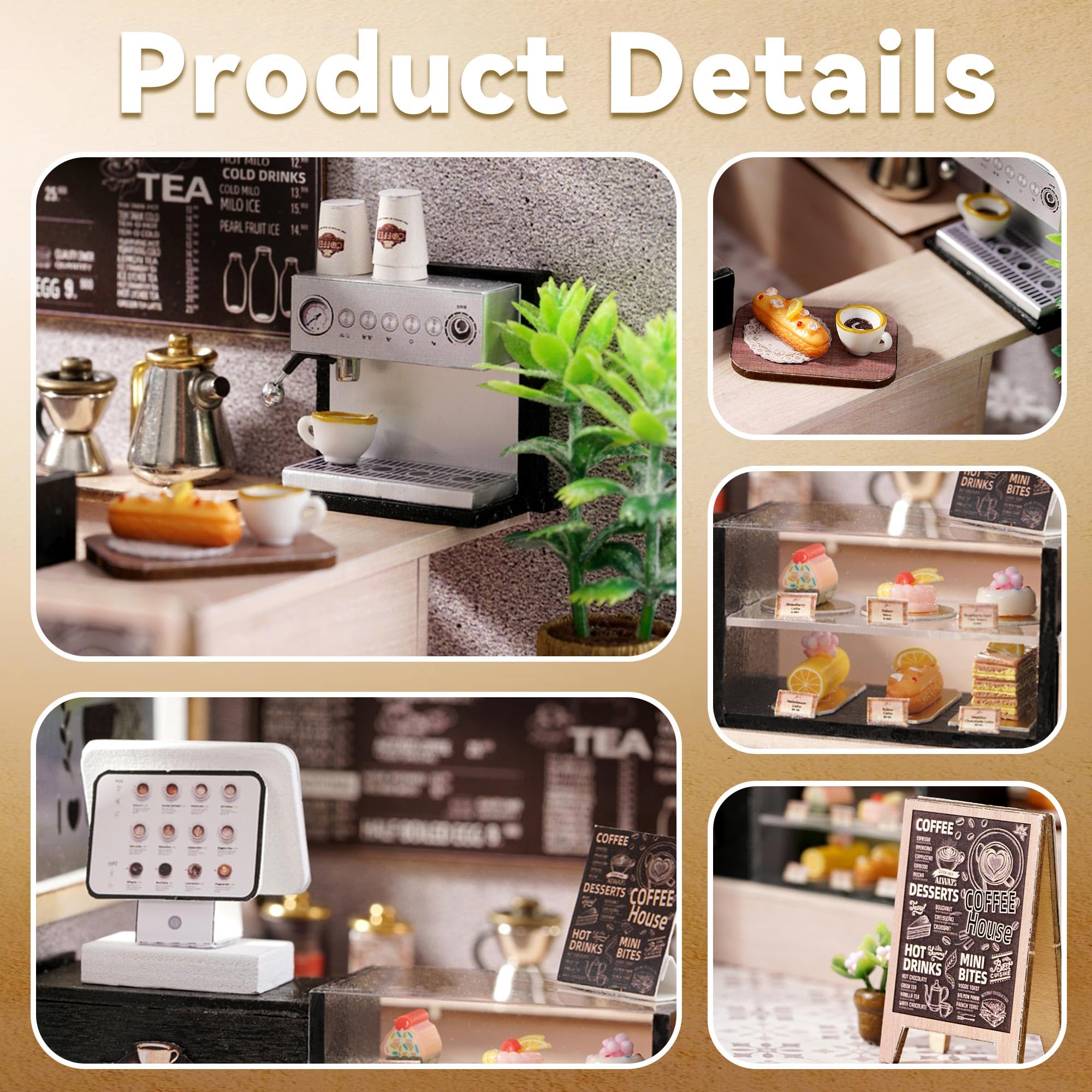 Flever DIY miniature house kit dust cover and plexiglass for dust-free display
