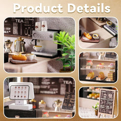 Flever DIY miniature house kit dust cover and plexiglass for dust-free display