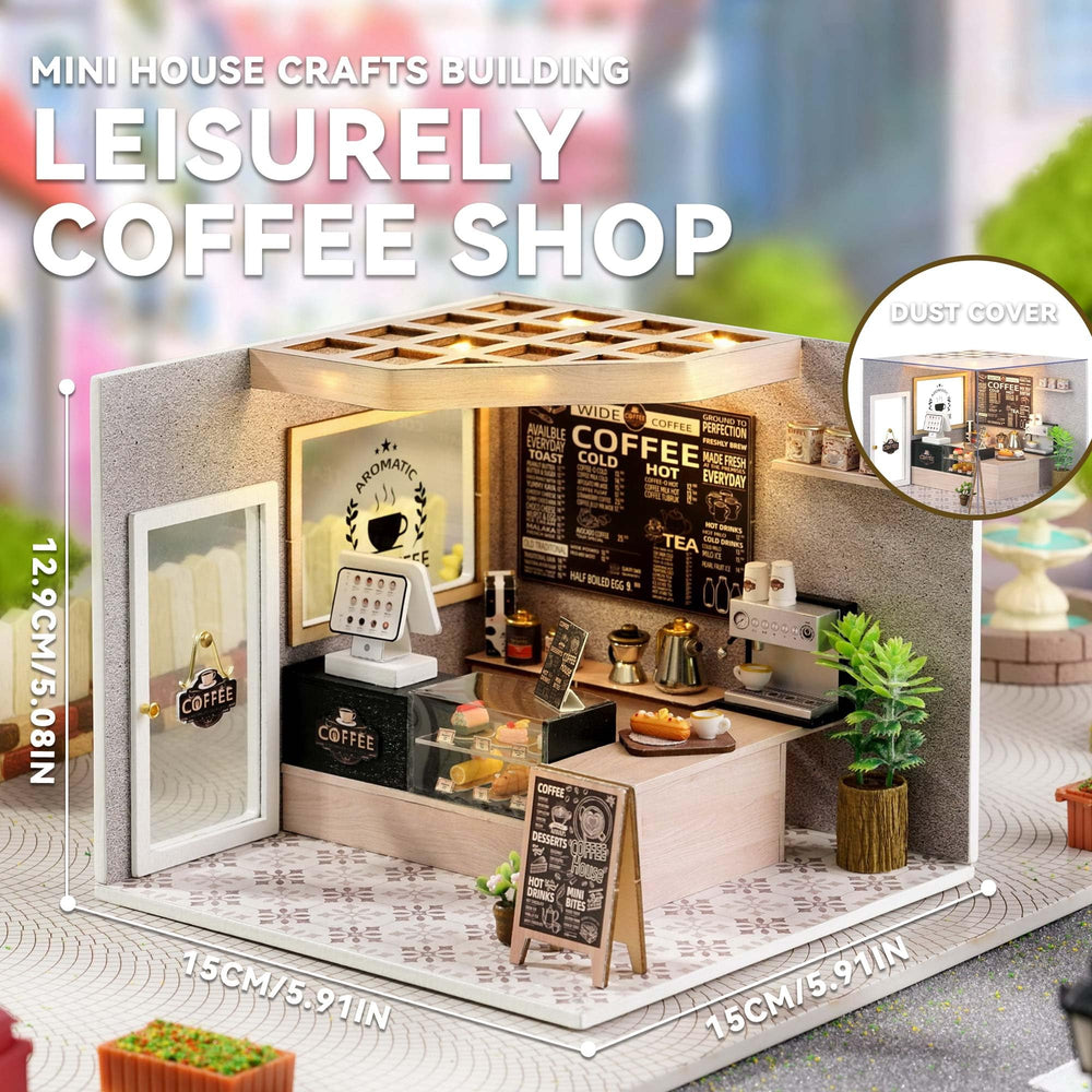 Flever DIY miniature house kit side view highlighting compact display potential