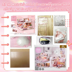 Flever dollhouse decor-fabric-paper enhances authentic styling and personal touches