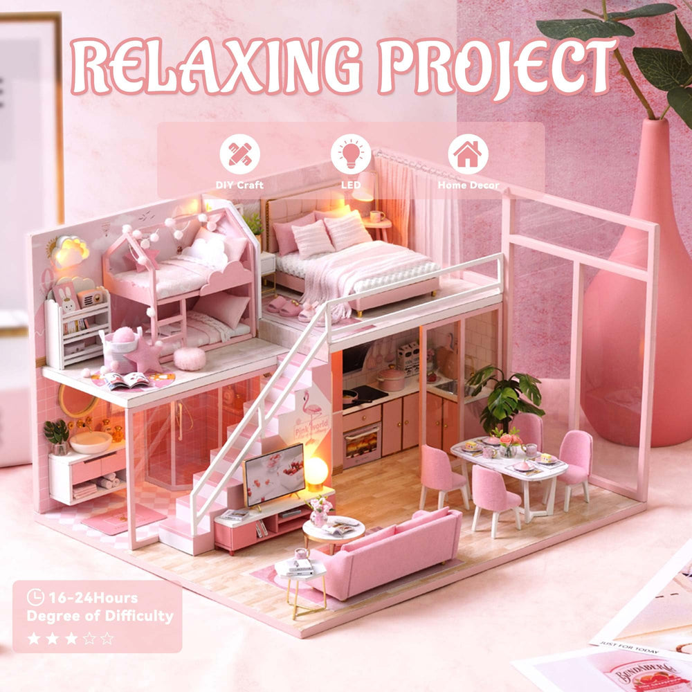 Flever dollhouse dust-cover-plexiglass protects your miniature from dust