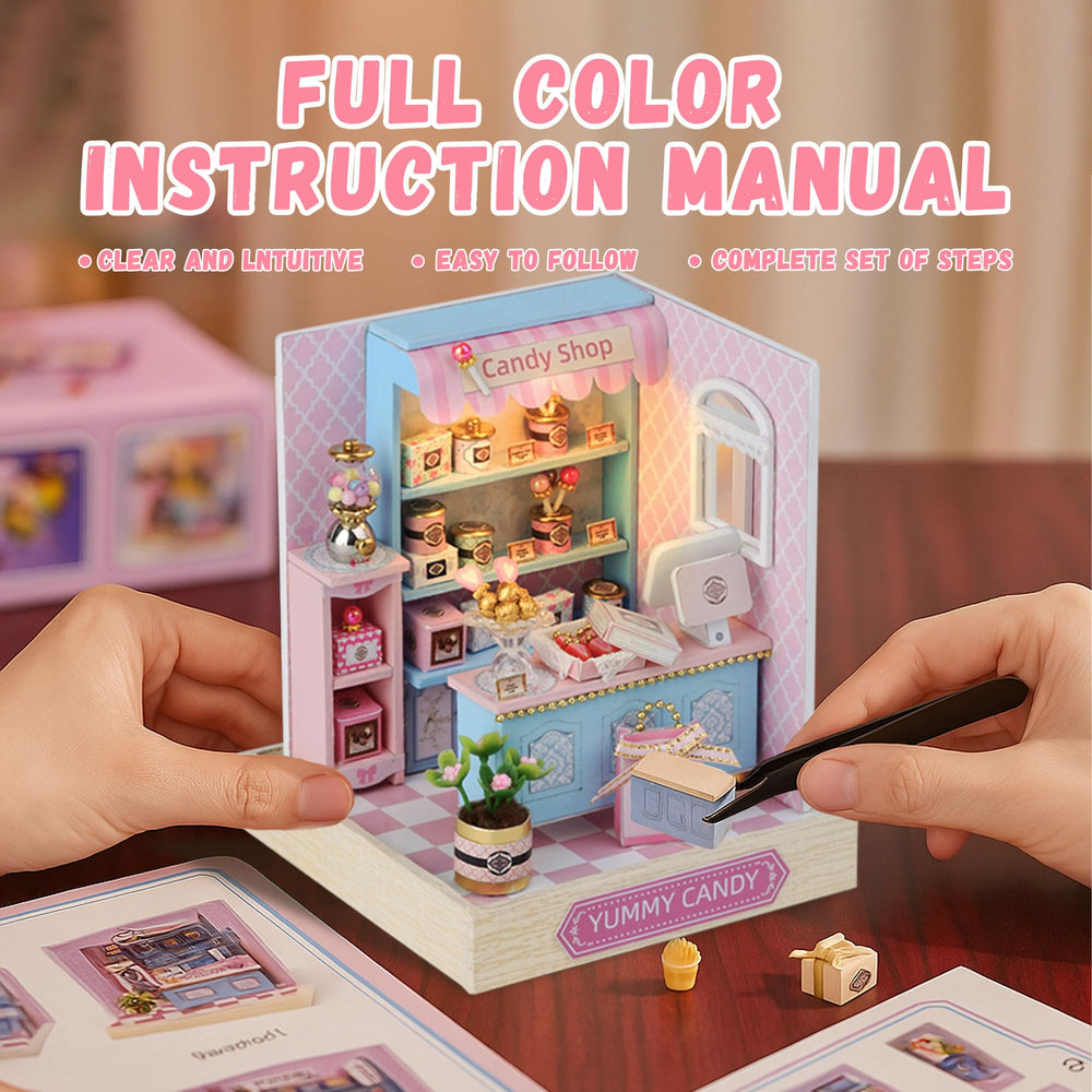 Flever plexiglass dust cover protecting the miniature scene