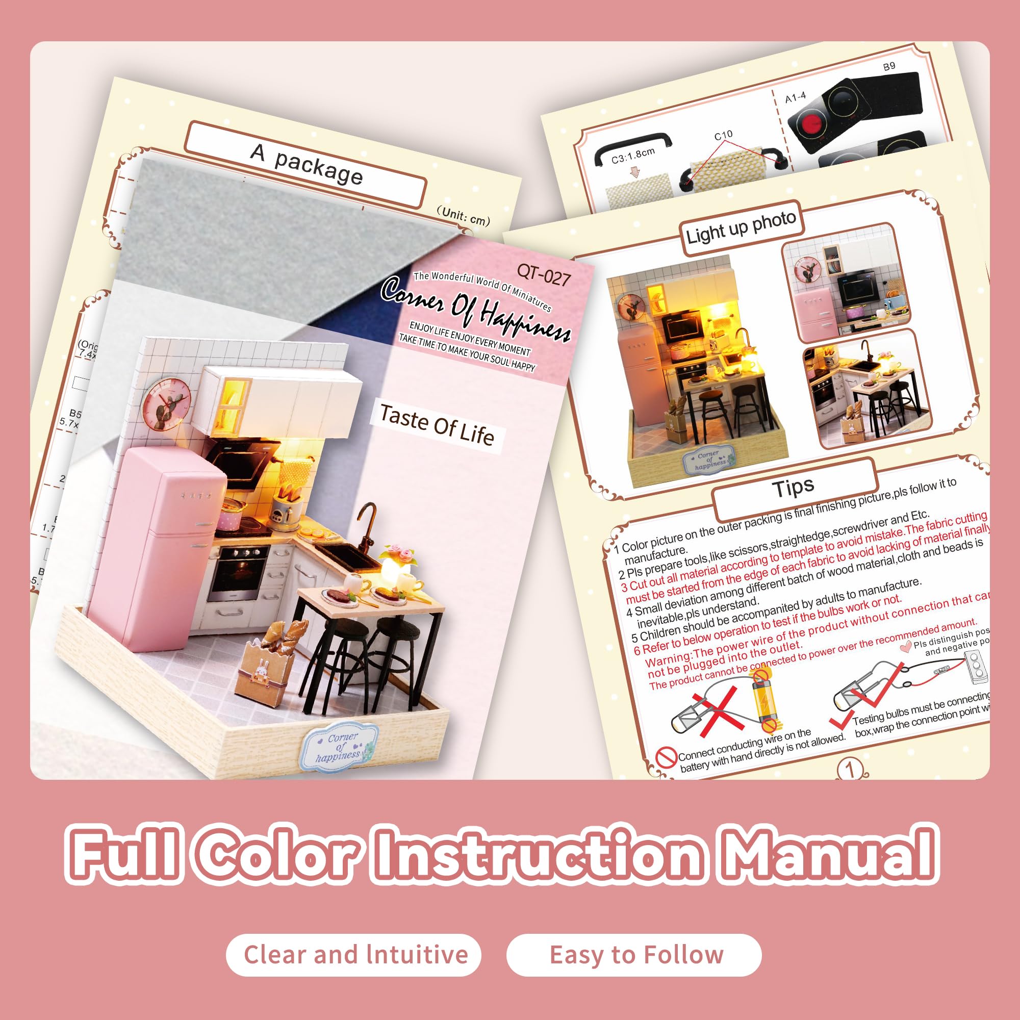 Flever English manual and QR video guide for assembly