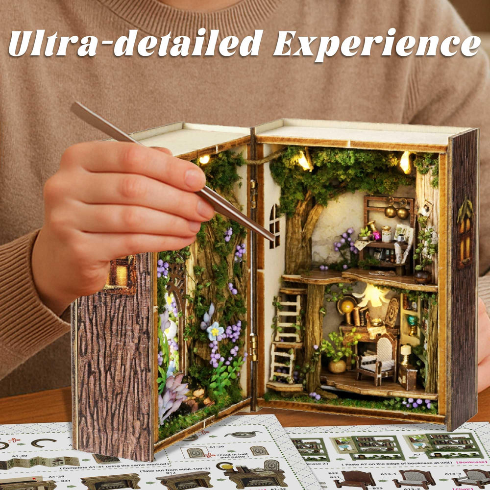 Flever Forest Wonderland toolkit with scissors, knife, tweezers for assembly