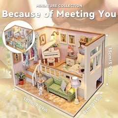 Flever dollhouse furniture set adds detailed interior charm