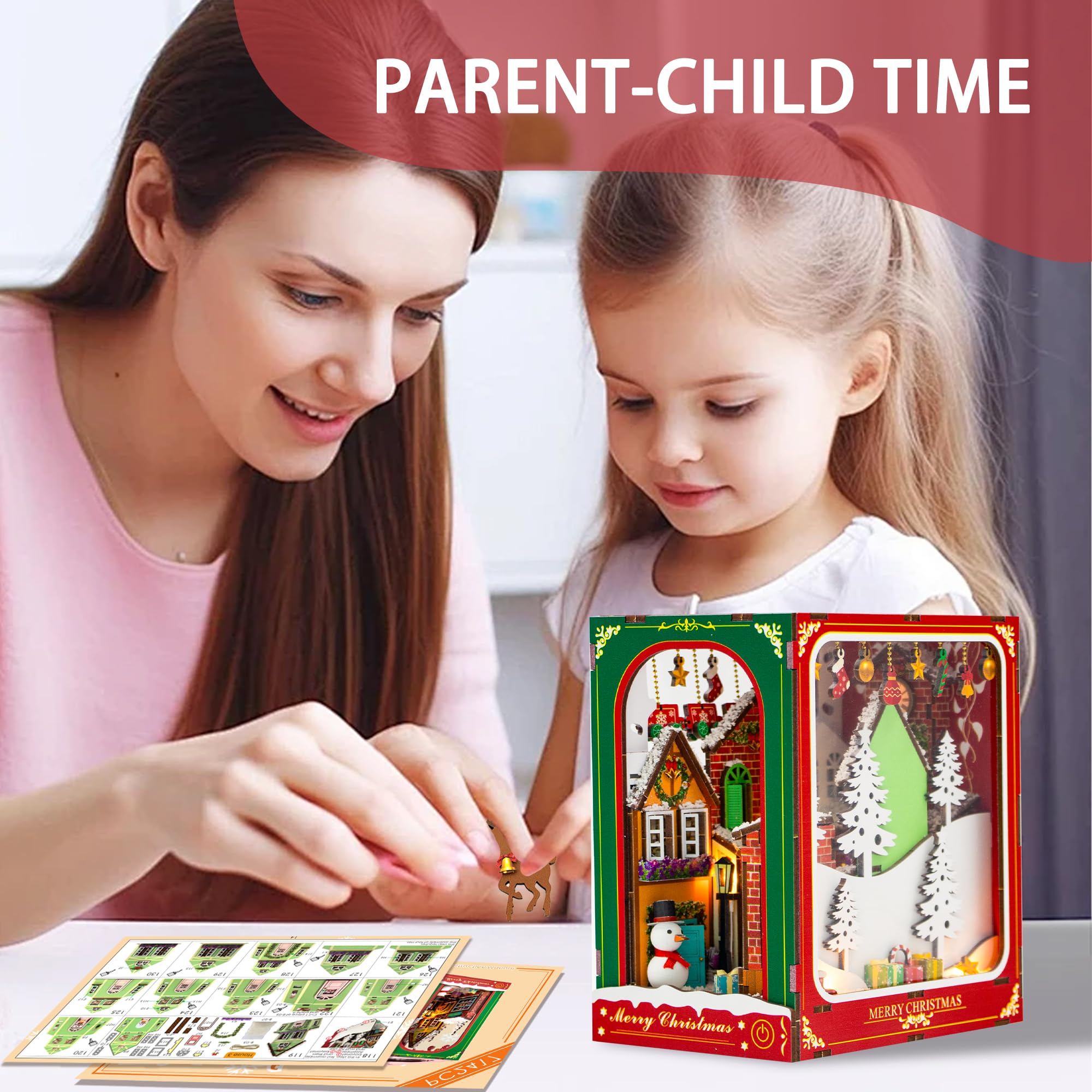 Flever dollhouse kit assembly video guide supports step by step building.