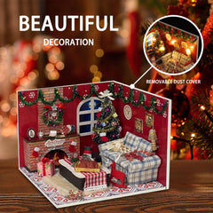 Flever dollhouse kit detail work reveals fine miniature details and precision.