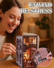 Flever dollhouse kit dust-cover-plexiglass protects miniature scenes