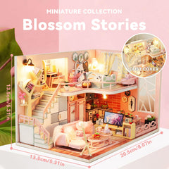 Flever dollhouse kit furniture pieces for decorating tiny rooms.