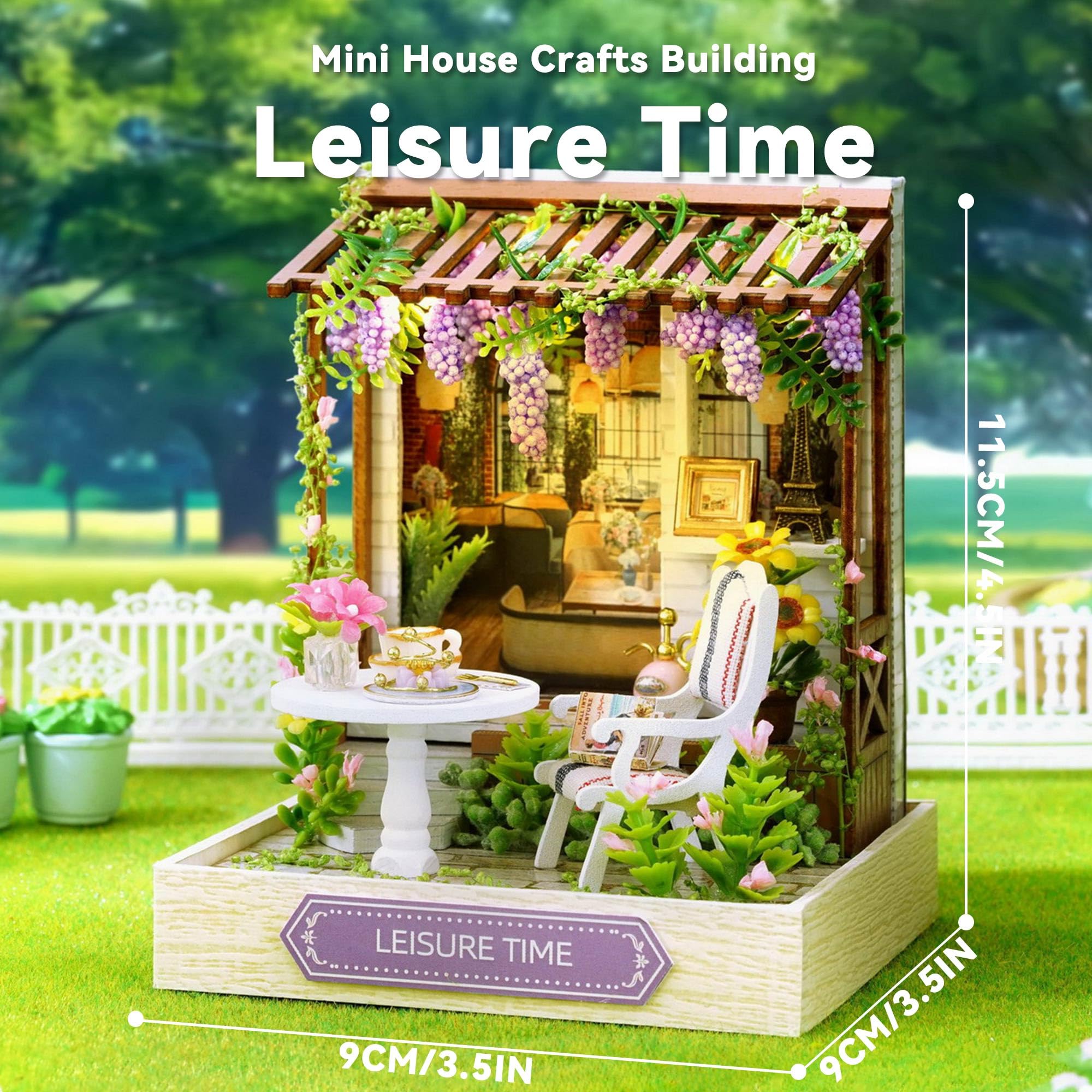 Flever dollhouse-kit furniture-pieces create realistic tiny interiors.