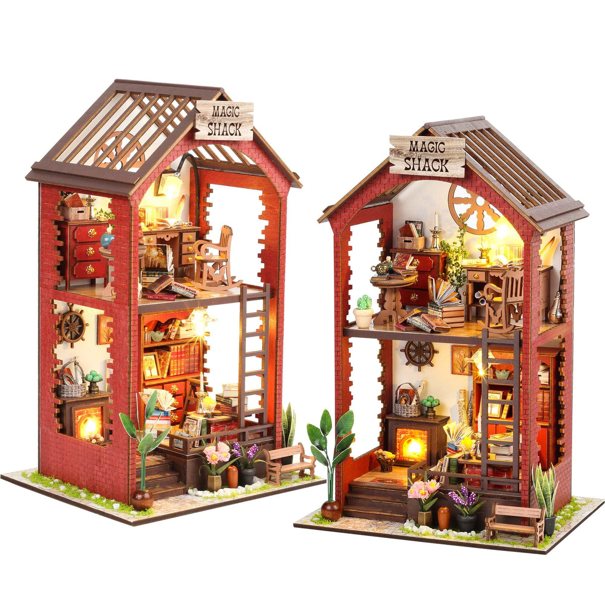 Flever dollhouse kit house structure for a precise DIY build.