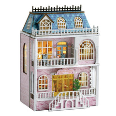 Flever dollhouse kit features detailed house structure for a rewarding DIY project.