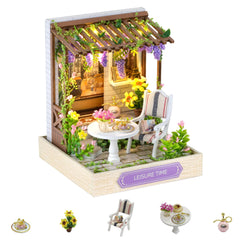 Flever Dollhouse Kit house structure creates a precise, display-ready miniature.