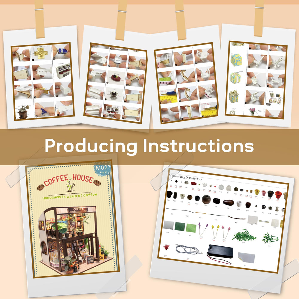 Clear Flever dollhouse instruction manual guiding your build step by step