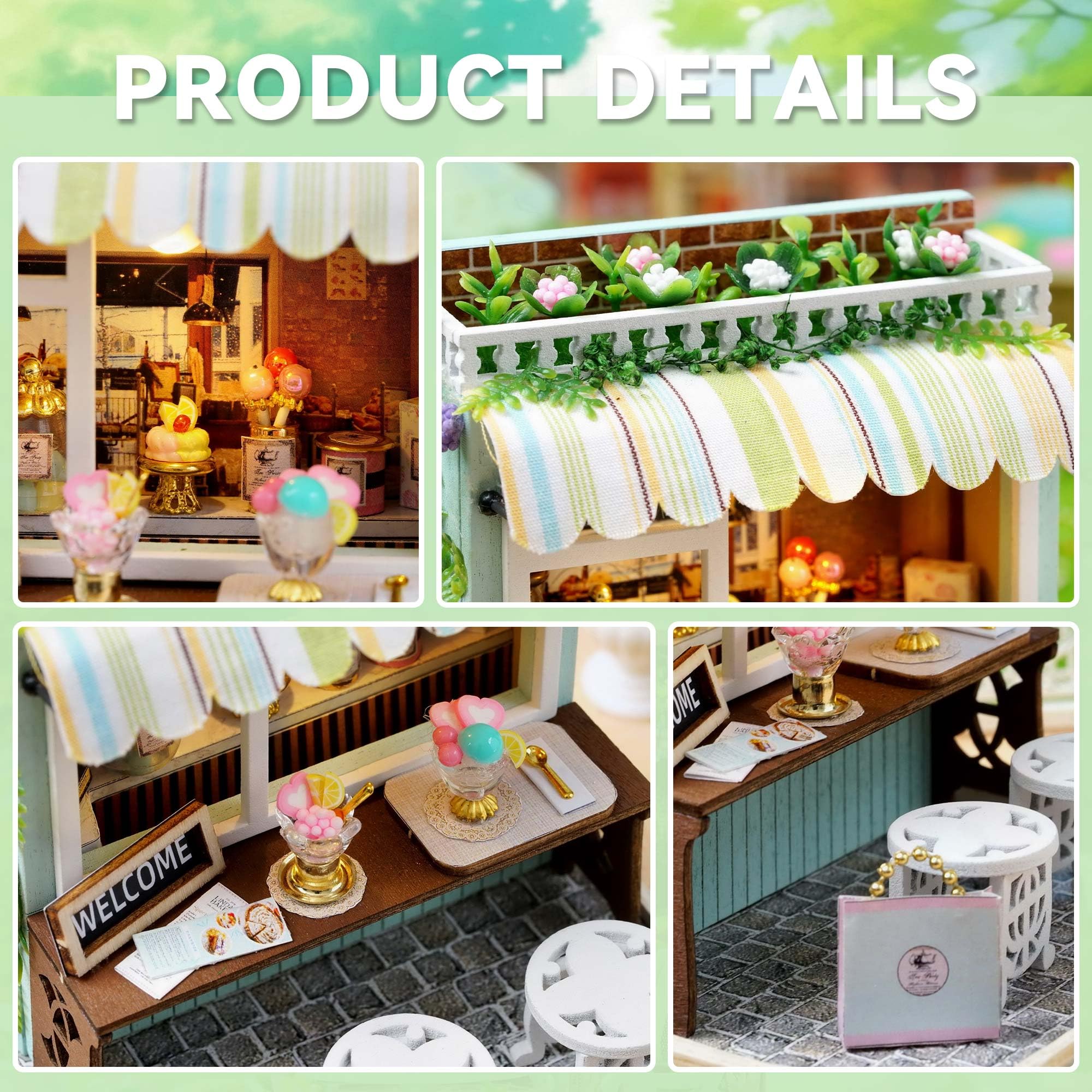 Flever Dessert Time interior furniture helps create cozy miniature rooms for display