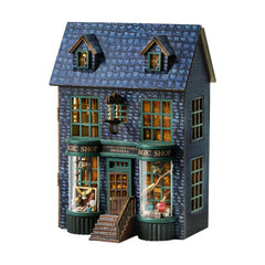 Flever dollhouse kit assembly parts shown for precise crafting and clean joints.