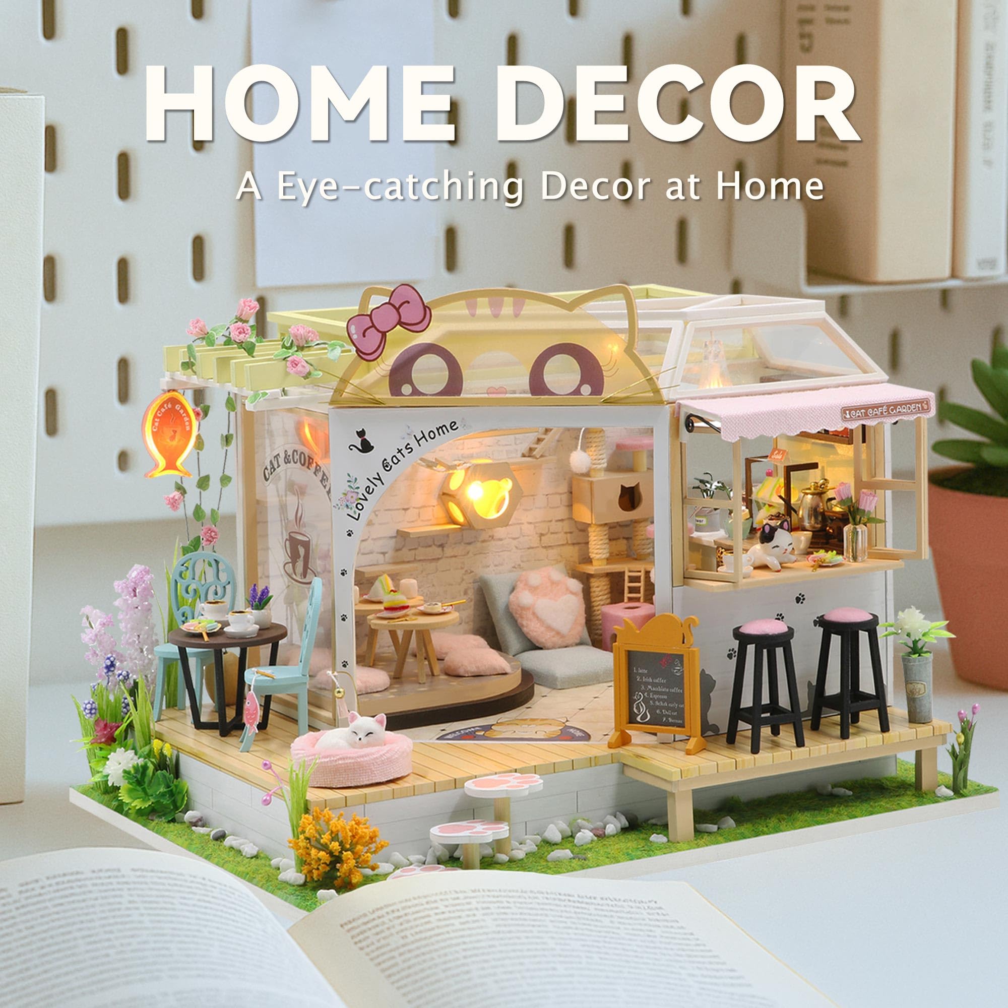 Flever dollhouse kit complete set offers a memorable DIY gift experience.
