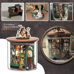 Flever dollhouse kit pre-cut MDF parts simplify construction.