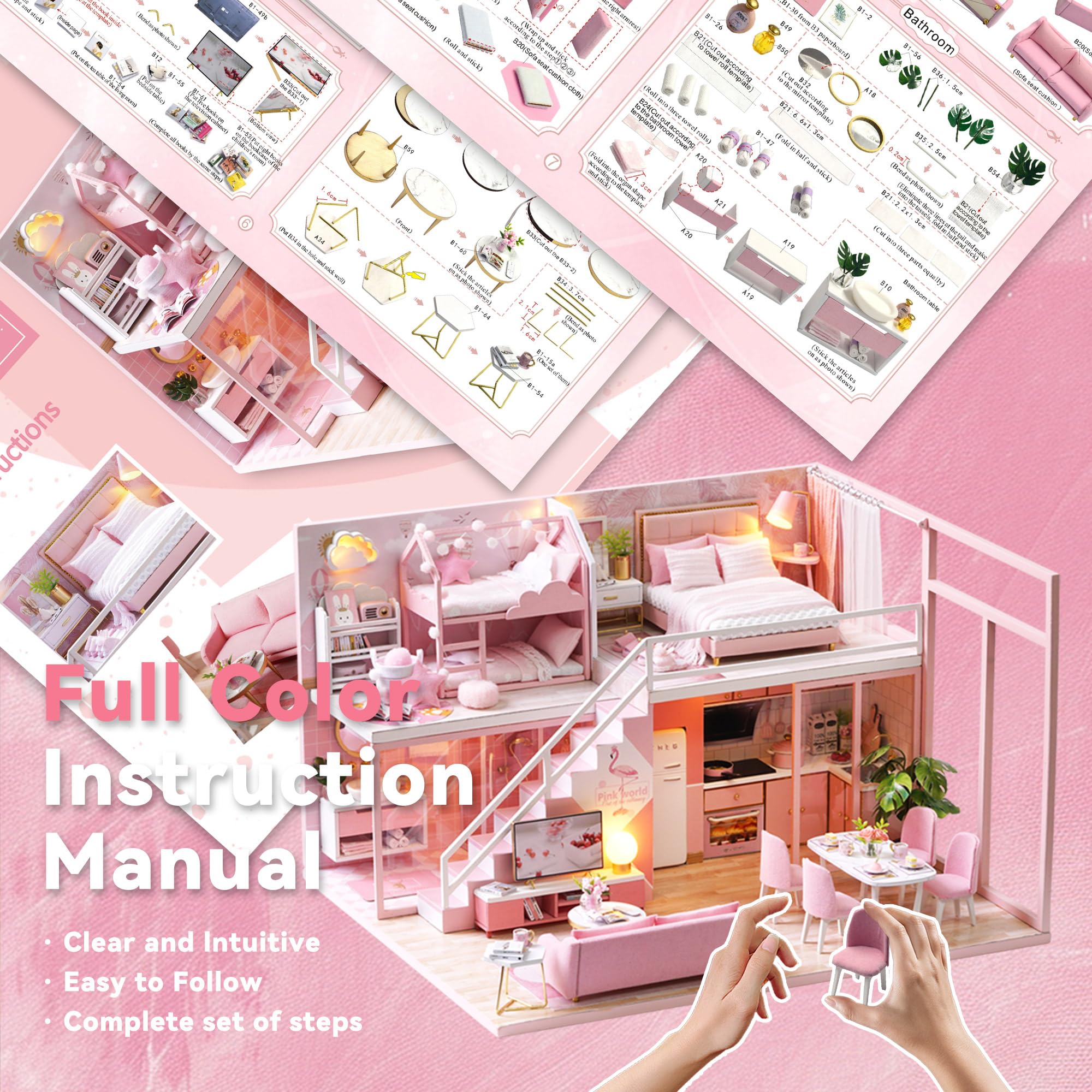 Flever dollhouse toolkit includes essential tools for precise construction