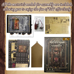 Flever dust cover plexiglass protects the miniature scene from dust.