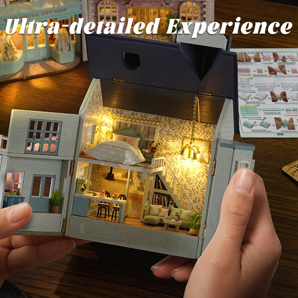 Flever LED light wires to illuminate the miniature home