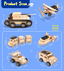 Wooden 3D puzzle pieces from FliipFlaap invite creative problem solving