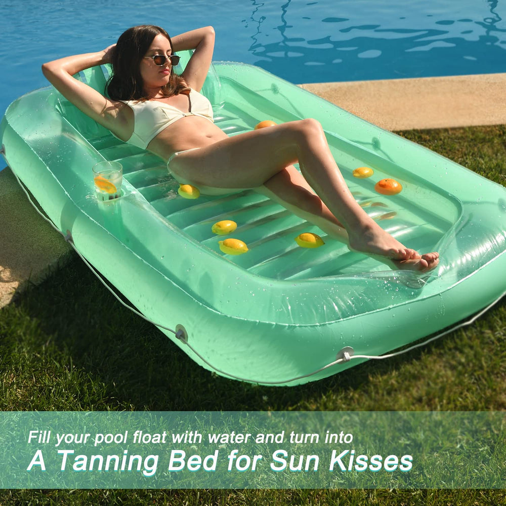 Float Joy Suntan Tub ribbed air cushions cradle you softly as you float