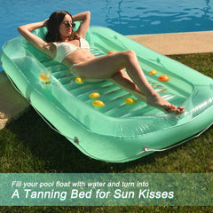 Float Joy Suntan Tub ribbed air cushions cradle you softly as you float