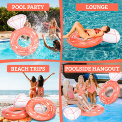 Floatey large party float ideal for poolside celebrations and selfies