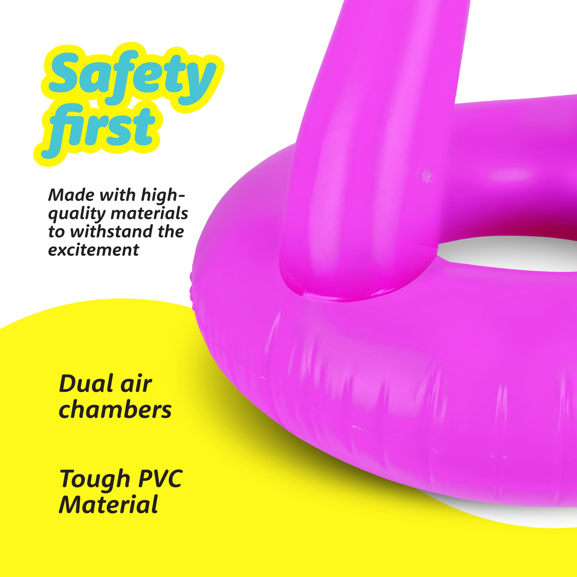 Floatify Flamingo float is durable and designed for pool party decorations.