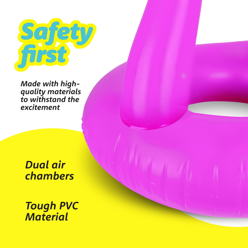 Floatify Flamingo float is durable and designed for pool party decorations.