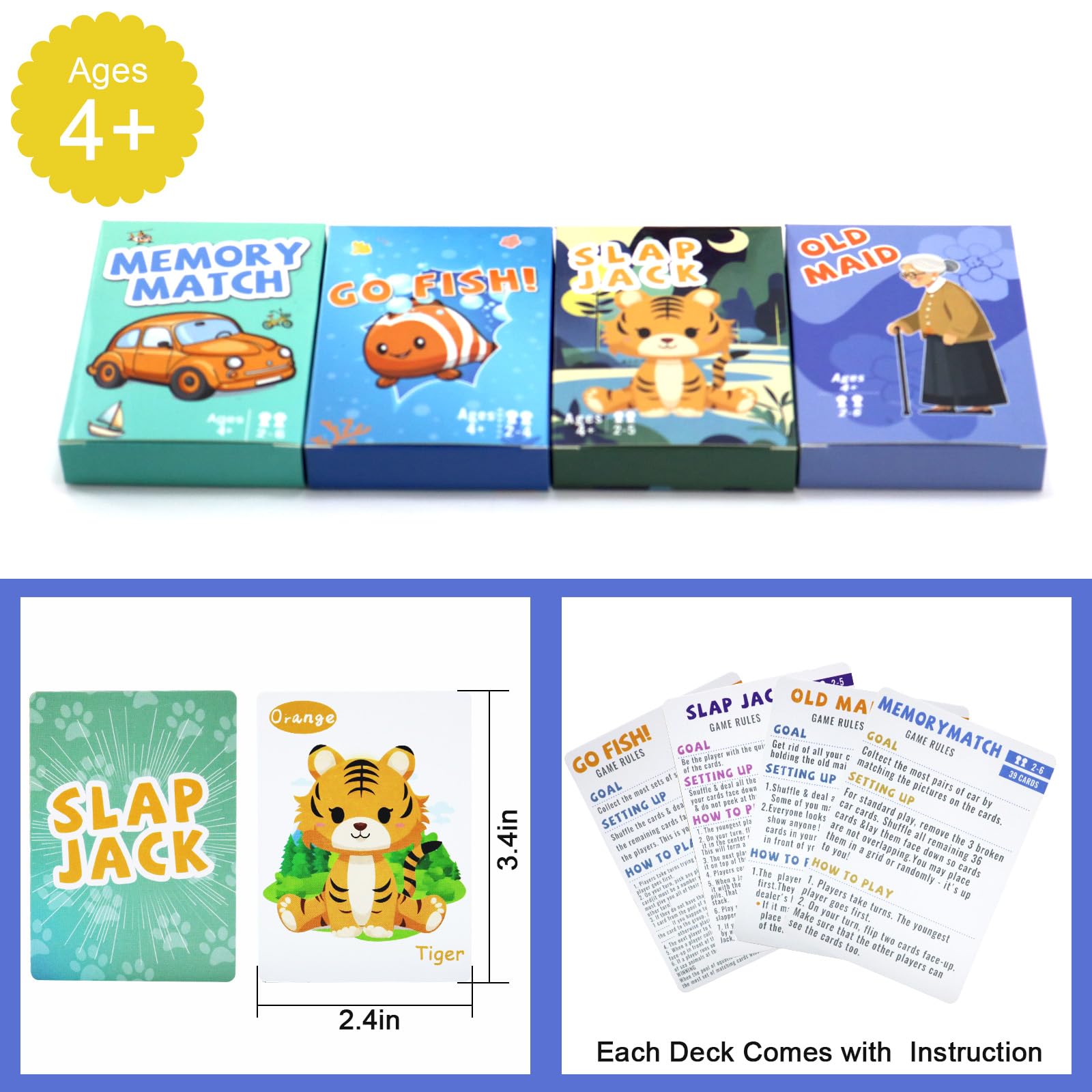 Floatlive Ocean deck back featuring friendly art for family-friendly memory games.