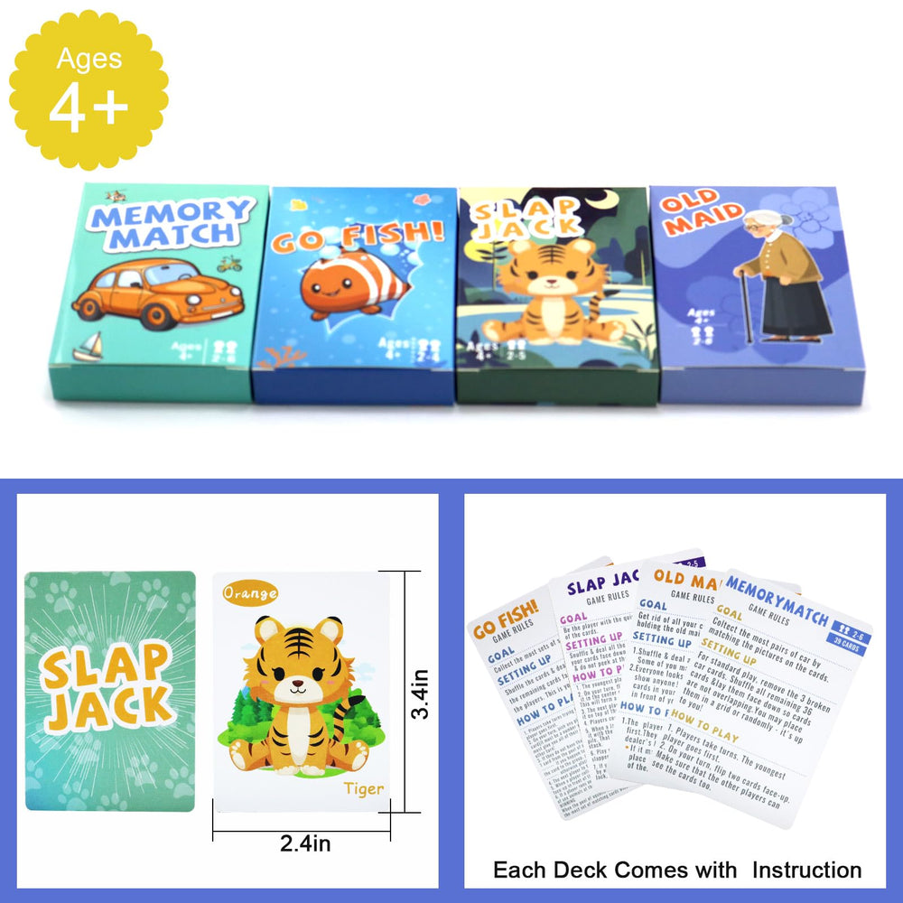 Floatlive Ocean deck back featuring friendly art for family-friendly memory games.