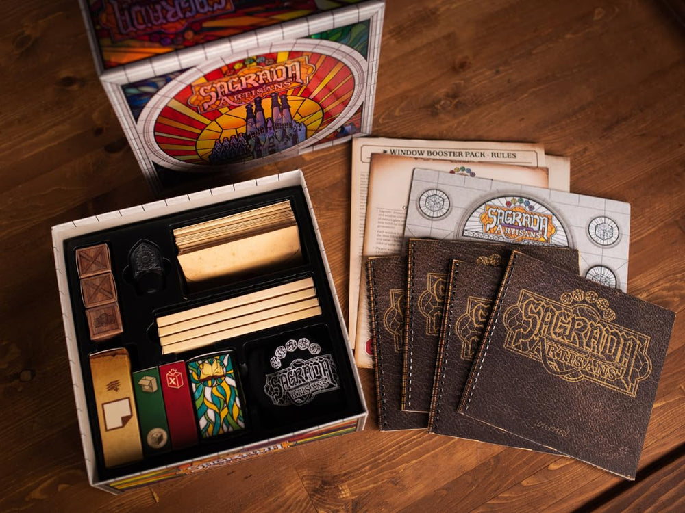 Floodgate Games Sagrada Artisans tool cards reveal new abilities for clever play.
