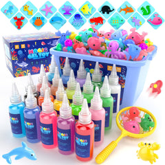 Flooyes Magic Gel Water Pets Elf Kit cover art showing vibrant, inviting creative play
