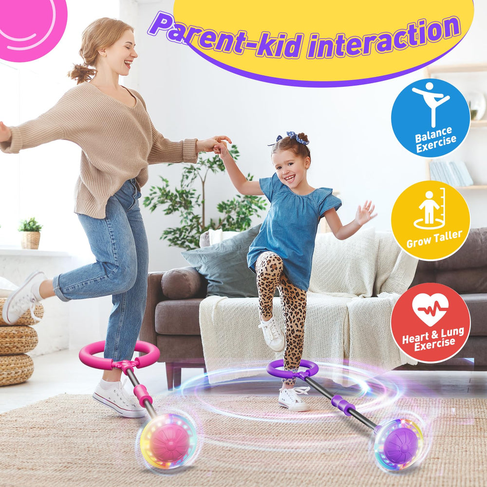 Flooyes rechargeable skip ball powers bright wheels for repeat sessions.