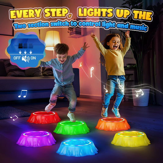 Flooyes stones emit musical notes when stepped on