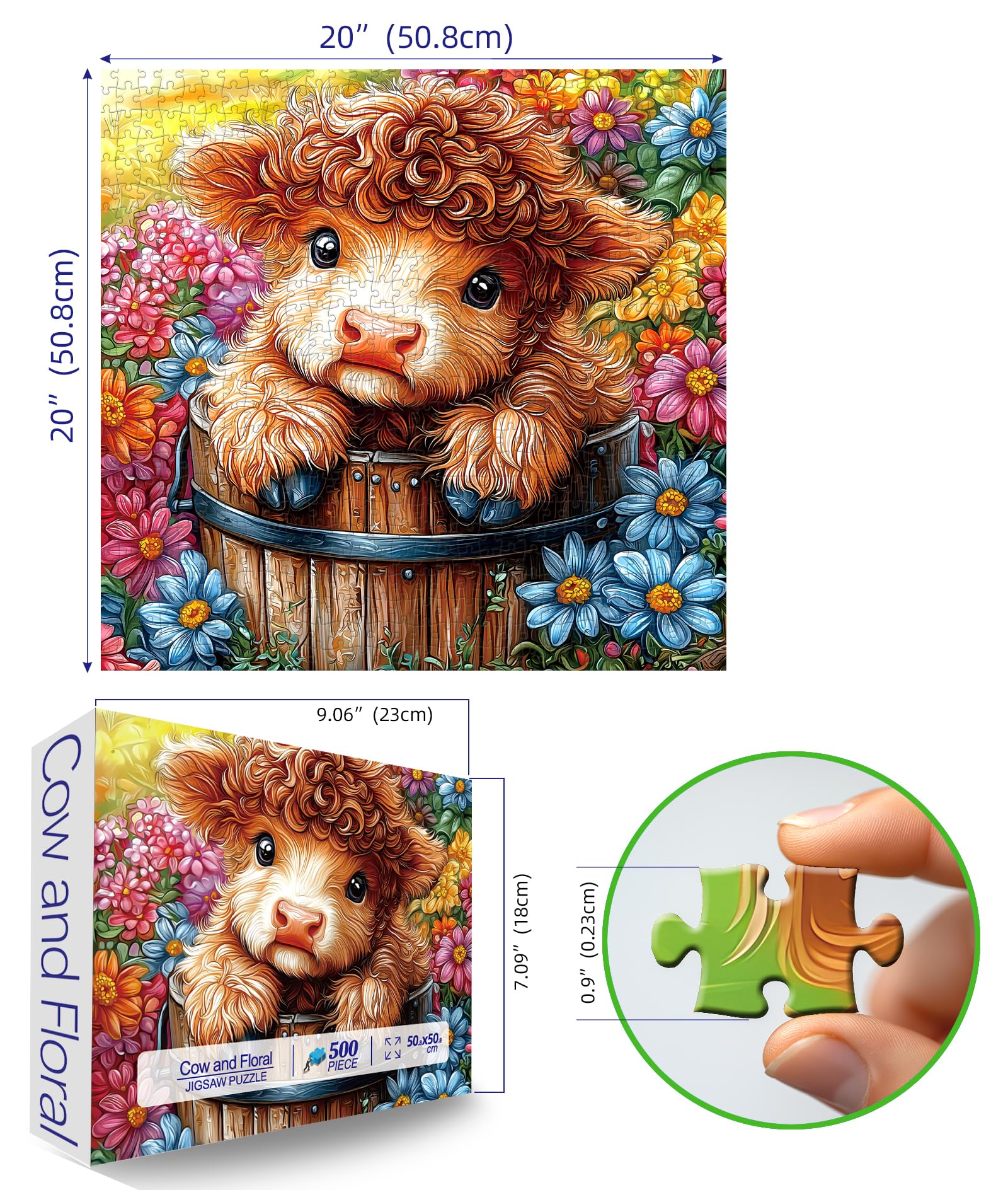 MINIWAN Floral garden scene puzzle for calm focus and collaboration.