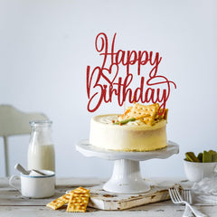 Florcmet topper ready to use on cakes or cupcakes for celebrations