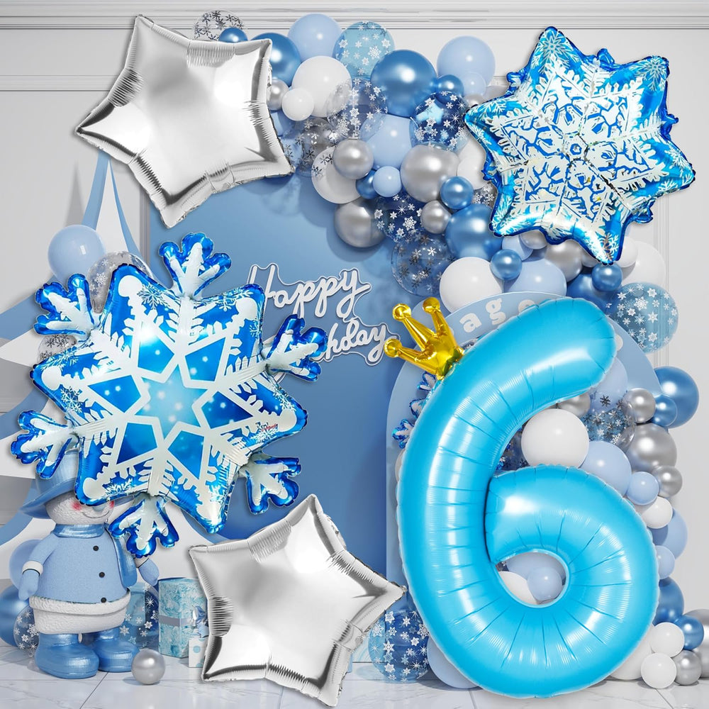 Florisland Elsa crown balloon creates a regal centerpiece for Frozen celebrations