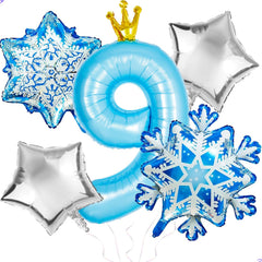 Florisland Frozen 9th balloon 40 inch Elsa crown for princess party moments