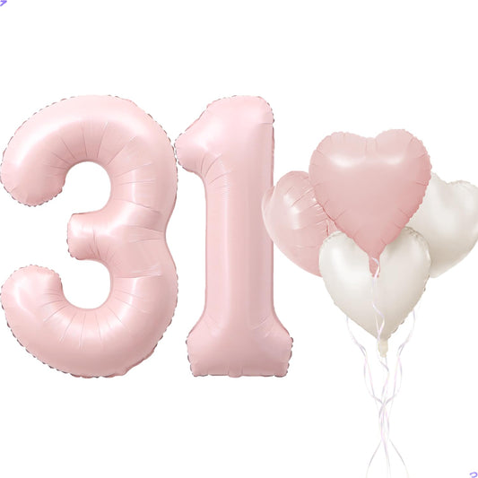 Florisland pink 31 balloon arch element for eye-catching birthday photos.