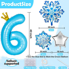 Florisland snowflake balloon adds shimmering winter vibe to the setup