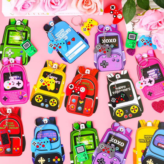 FlorWave Valentines backpack cards feature eight designs for school celebrations