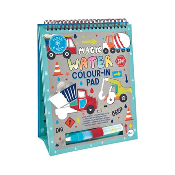 Floss & Rock easel and pen construction for mess-free kid creativity.