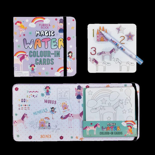 Floss and Rock Pets Water Pen and Cards Kit mess-free painting with magical pet scenes