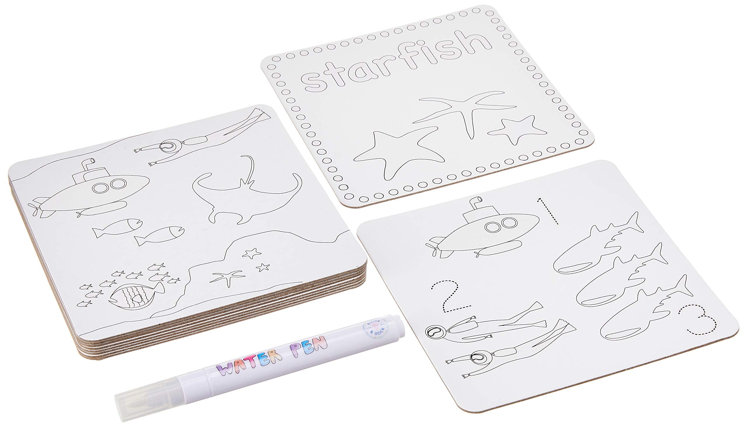 Floss & Rock Pets Water Pen Dinosaur carry case with cards.
