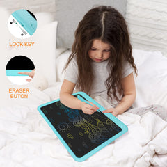 FLUESTON LCD writing tablet erase button for quick reset during activities