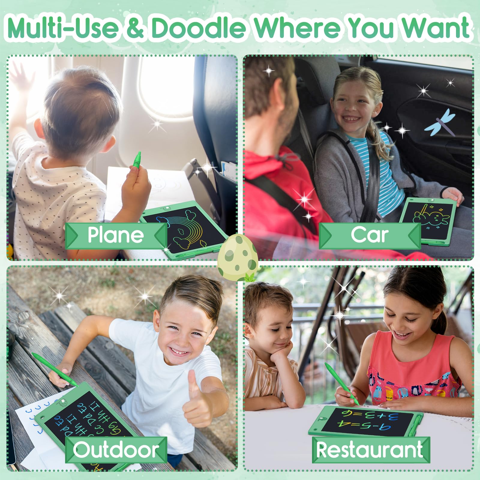 Gift-ready FLUESTON LCD writing tablet packaging for birthdays or holidays