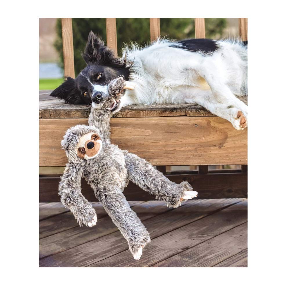 Fluff & Tuff Tico Sloth Toy for cozy after-play snooze and cuddling.